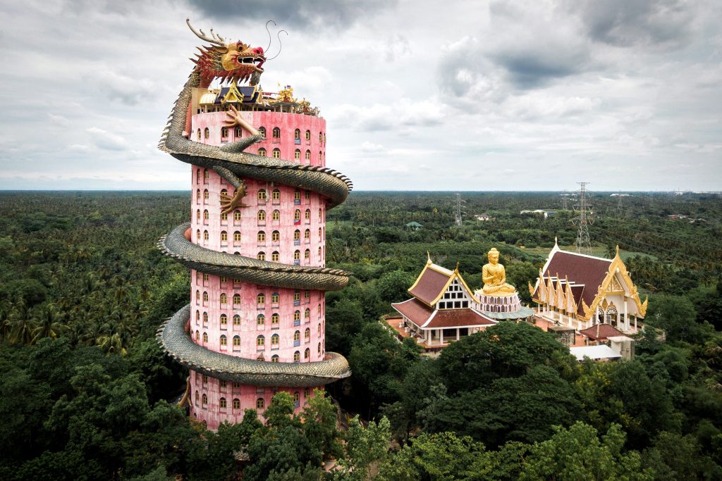wat-sam-phran-pink-dragon-temple-thailand